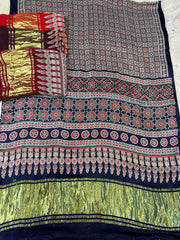 Ajarakh All over saree Modal Silk
