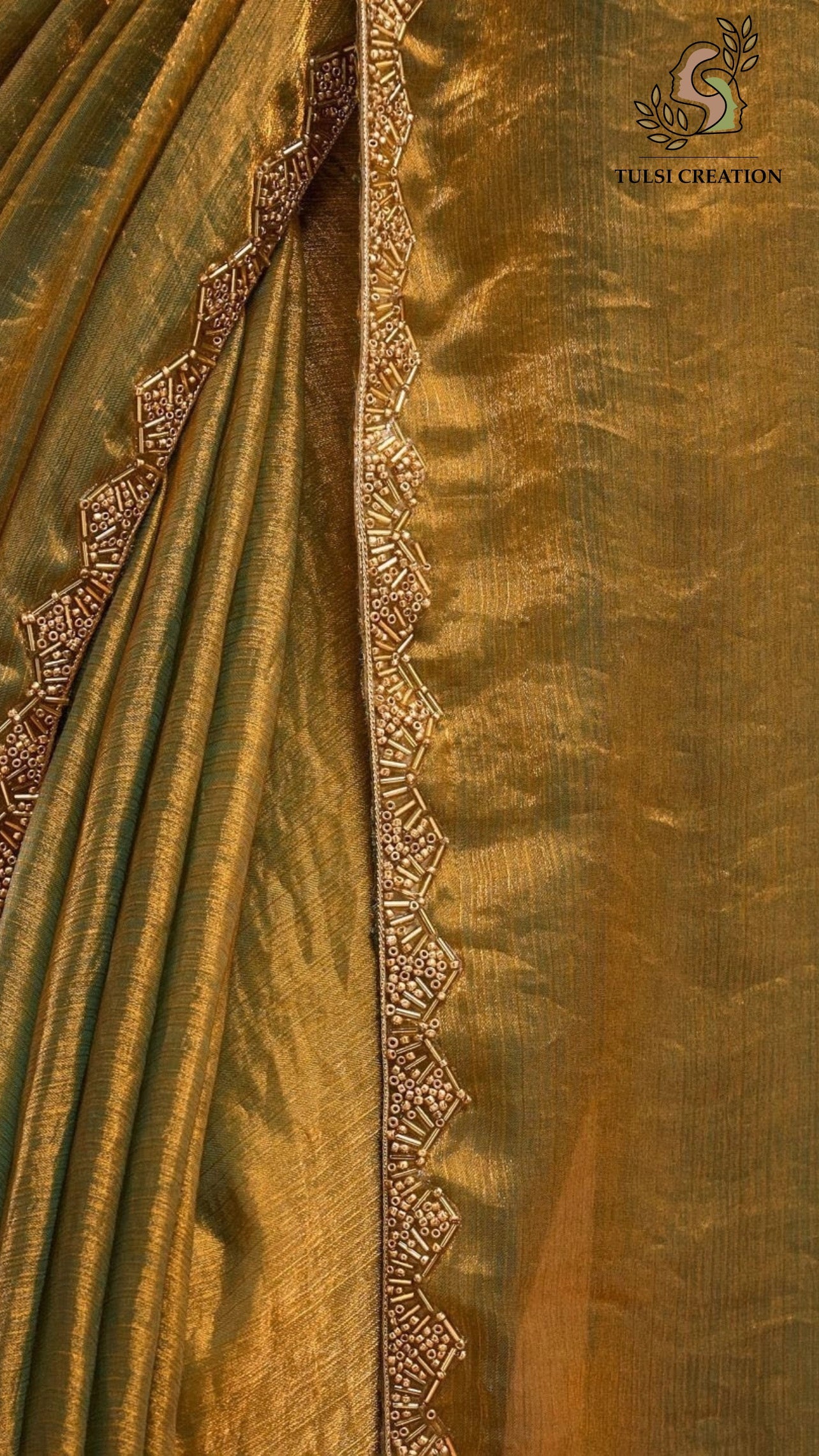 Soft Zimmy Choo Fandy Silk Saree With Hand Work Lace Boarder & Comes With Unstitched Blouse Piece (Chhaava)