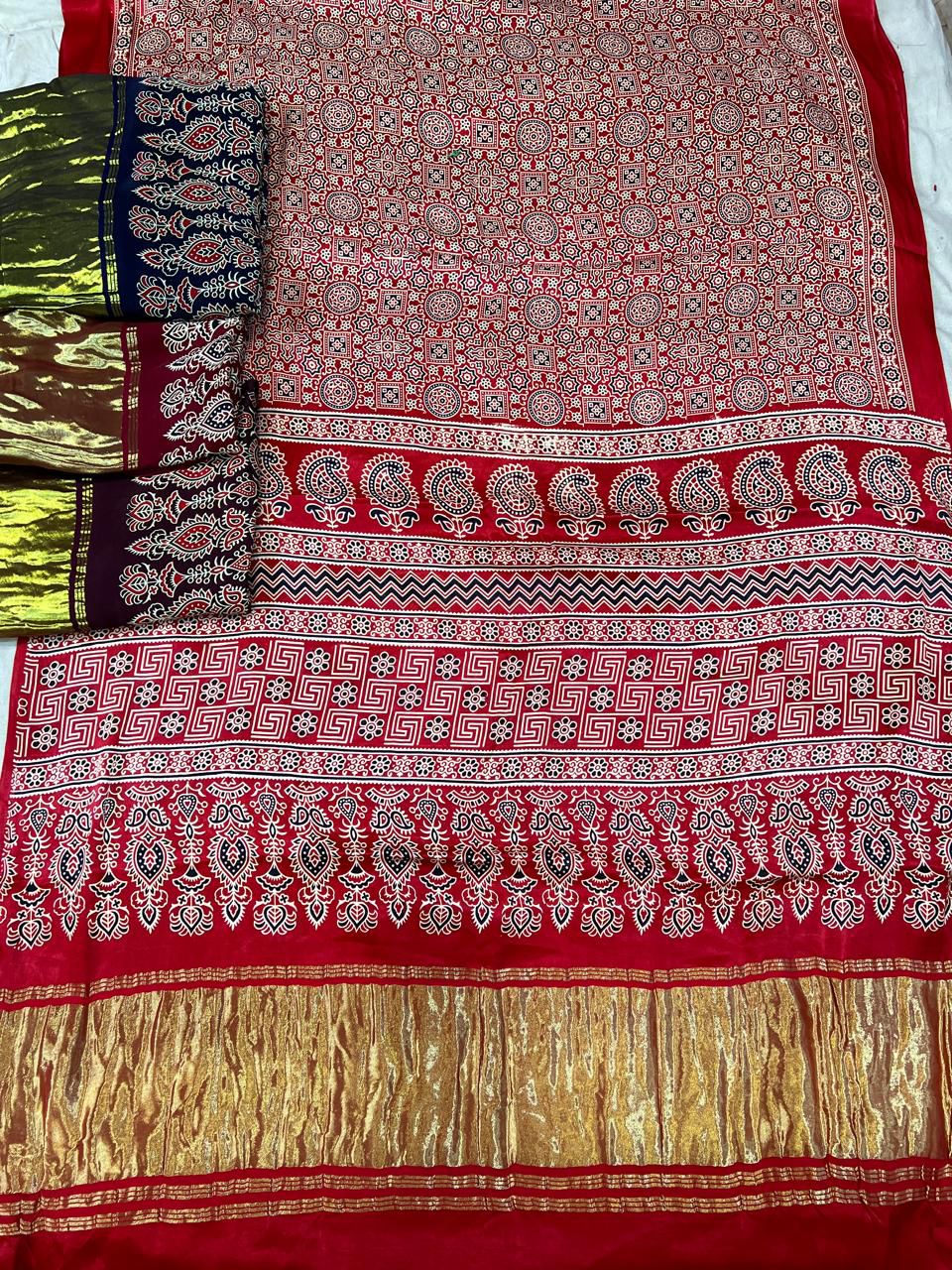 Model Silk Ajrakh Overseas