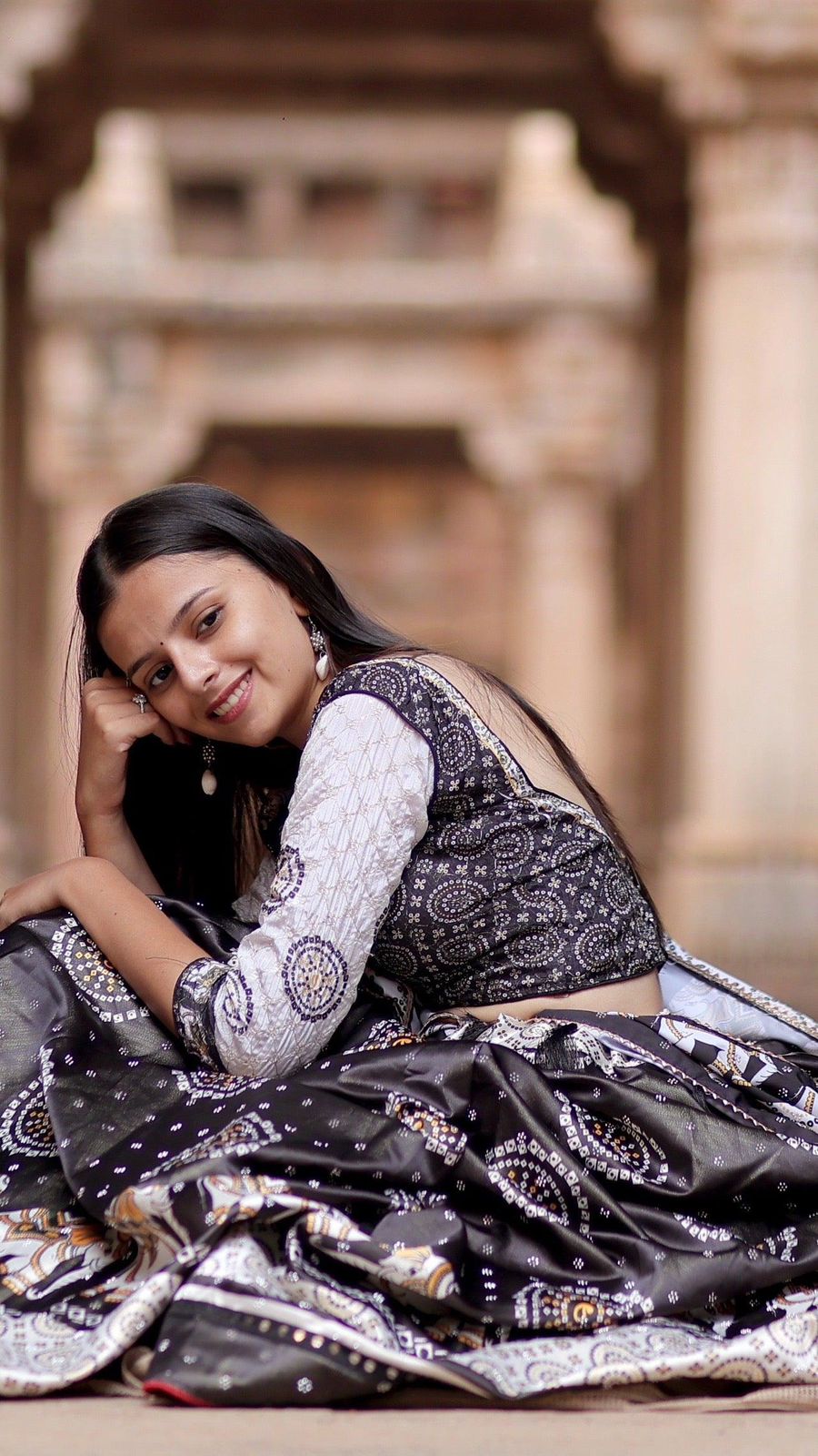 Gaj Ratna Lehanga Choli with Diamond Work