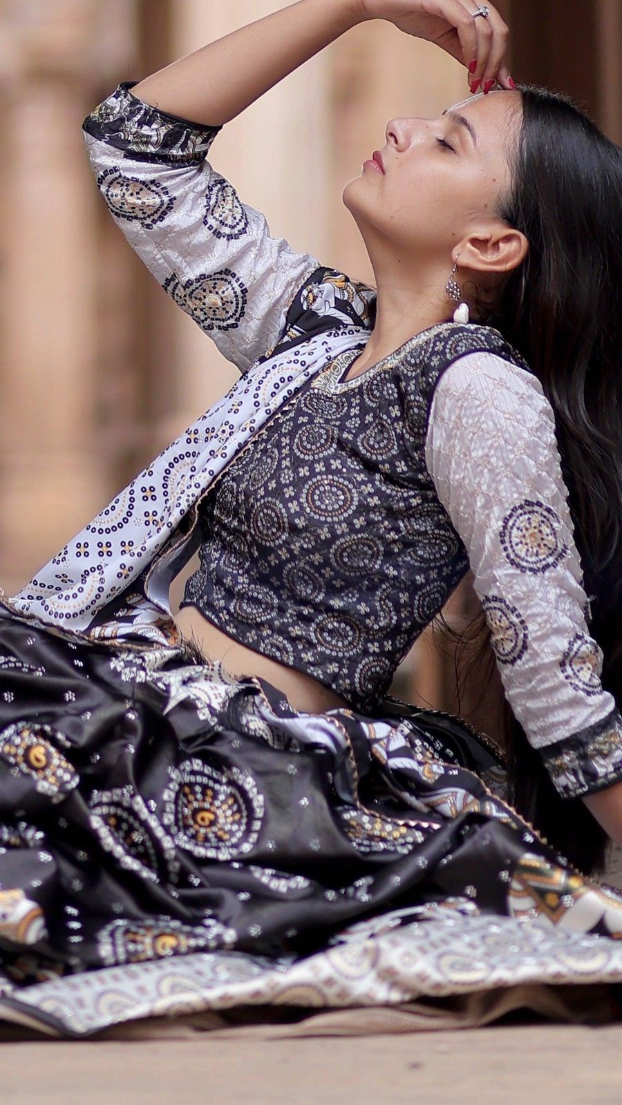 Gaj Ratna Lehanga Choli with Diamond Work