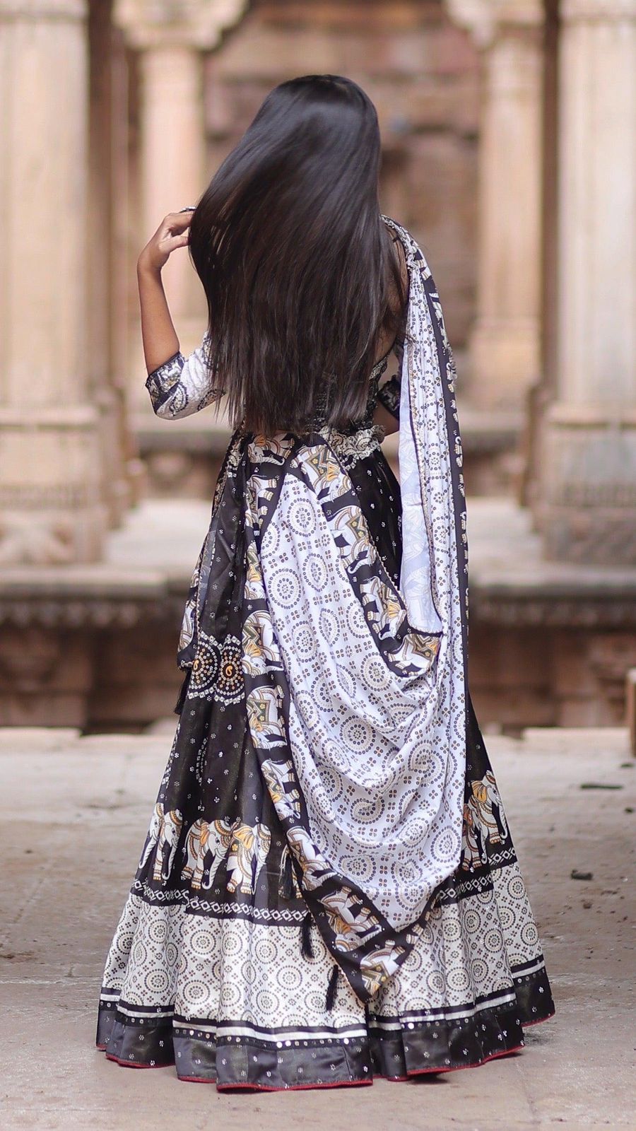 Gaj Ratna Lehanga Choli with Diamond Work