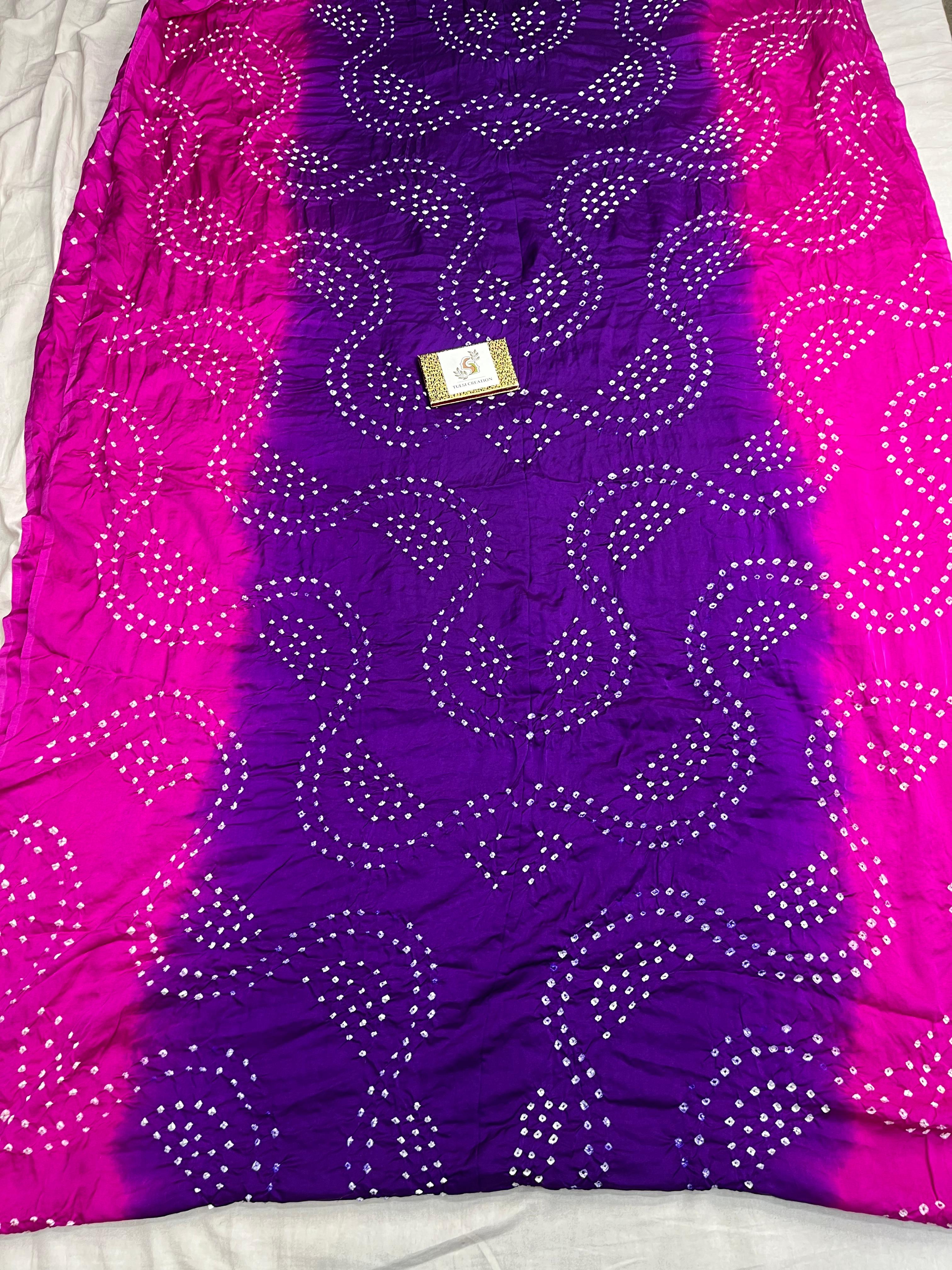 Pure Gaji Silk Fancy Bandhej Saree
