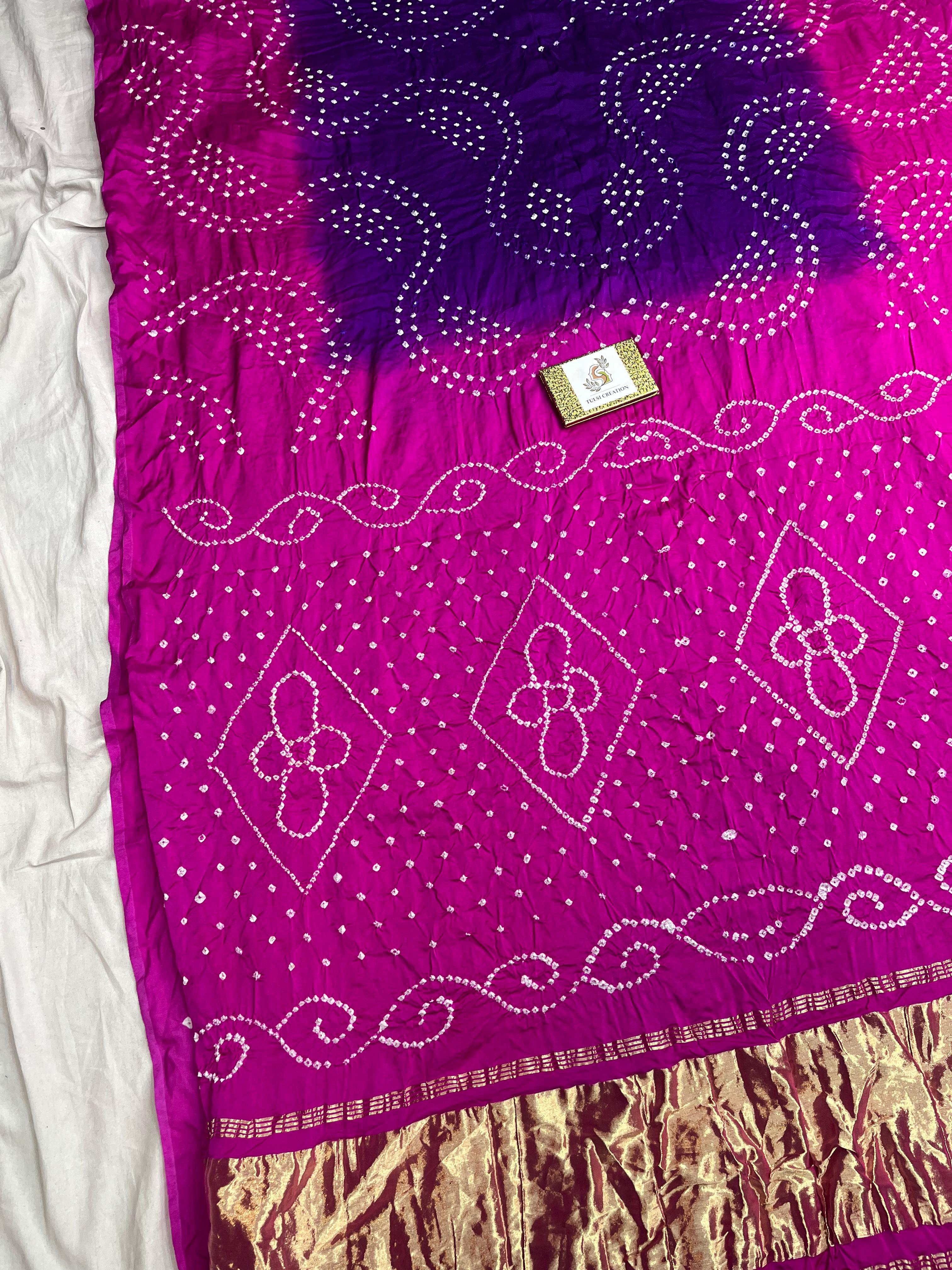 Pure Gaji Silk Fancy Bandhej Saree