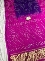 Pure Gaji Silk Fancy Bandhej Saree
